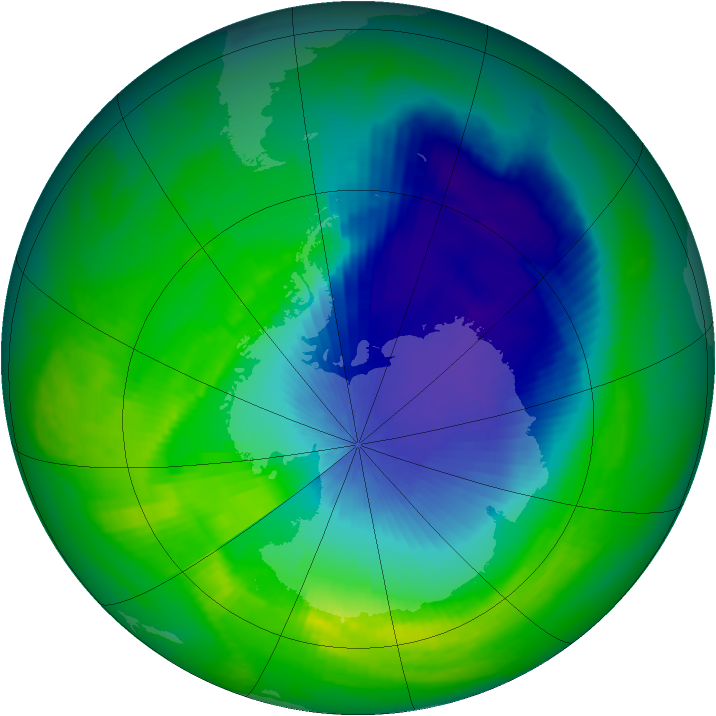 Ozone Map 2000-10-28